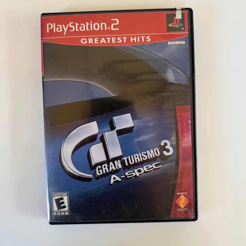 Gran Turismo 3 A-Spec Sony PlayStation 2 PS2 Greatest Hits Racing Game CIB